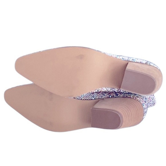 Women's New Sparkling Rhinestone Shayne Western style ankle boot WOMENS size 8.5 - Picture 11 of 13